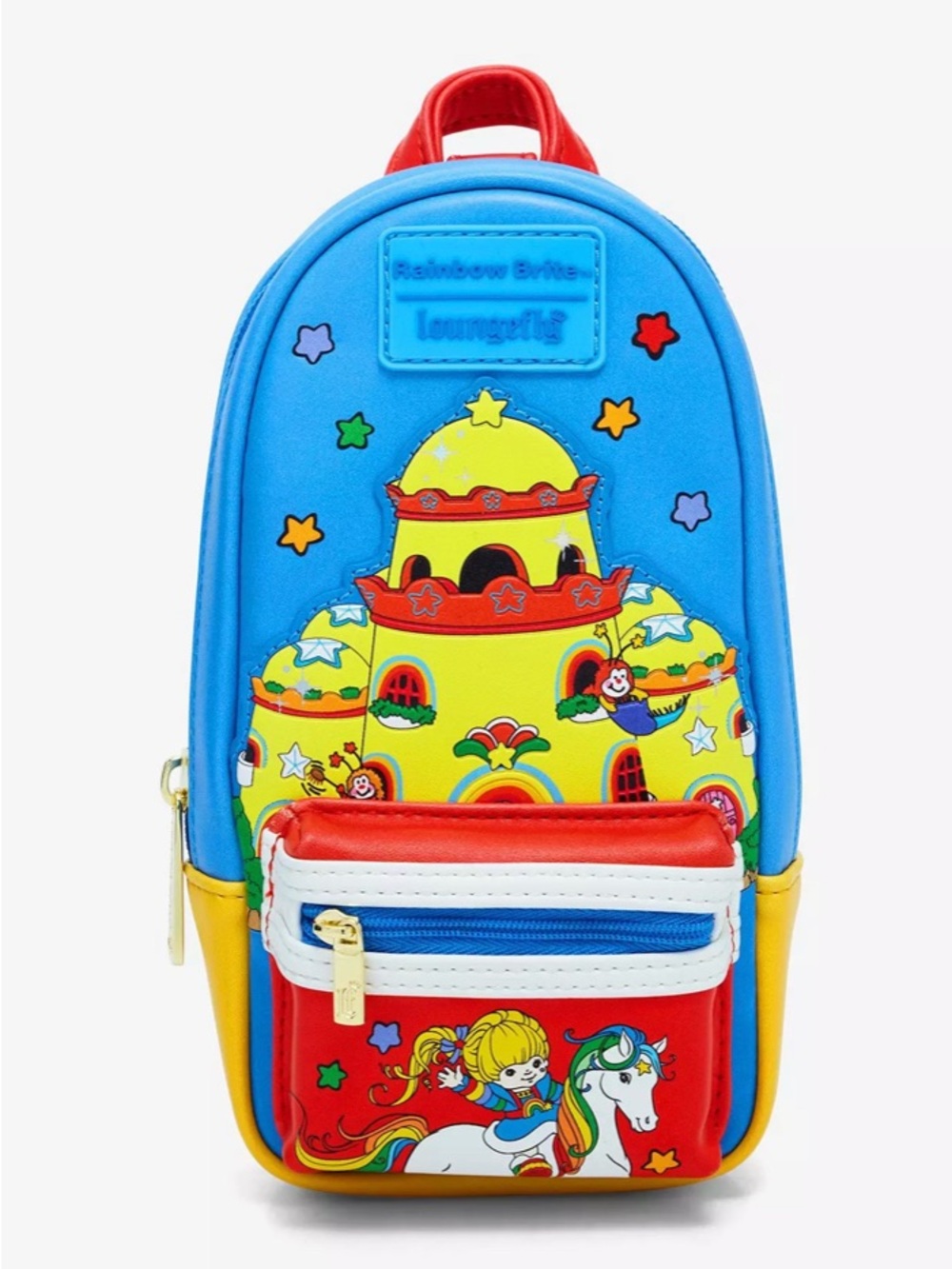 Loungefly Rainbow Brite 40th Anniversary Pencil Case Mini Backpack NWT Collector